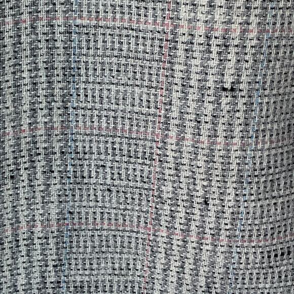 Vintage Gilmor Gray Plaid Skirt Pleated Detail Knee Length Size 11/12 - Picture 14 of 16